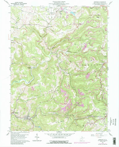 United States Geological Survey Newburg, WV (1960, 24000-Scale) digital map