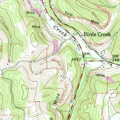 United States Geological Survey Newburg, WV (1960, 24000-Scale) digital map