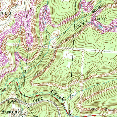 United States Geological Survey Newburg, WV (1960, 24000-Scale) digital map