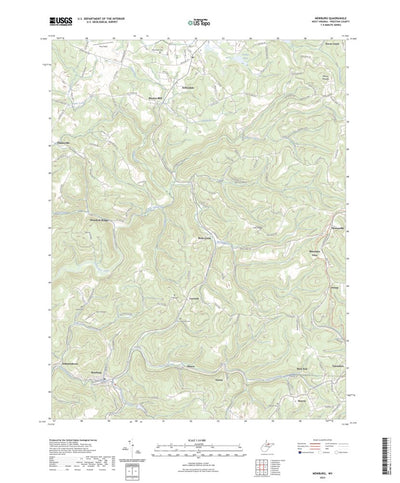 United States Geological Survey Newburg, WV (2023, 24000-Scale) digital map