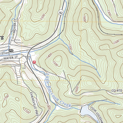 United States Geological Survey Newburg, WV (2023, 24000-Scale) digital map