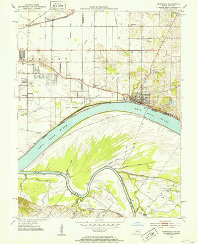 United States Geological Survey Newburgh, IN-KY (1952, 24000-Scale) digital map