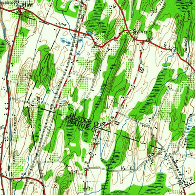 United States Geological Survey Newburgh, NY (1946, 62500-Scale) digital map