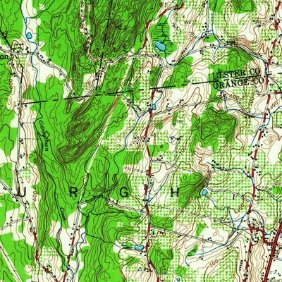 United States Geological Survey Newburgh, NY (1946, 62500-Scale) digital map