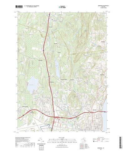 United States Geological Survey Newburgh, NY (2023, 24000-Scale) digital map