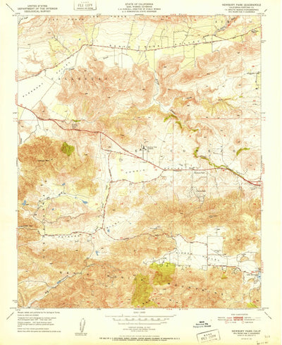 United States Geological Survey Newbury Park, CA (1951, 24000-Scale) digital map