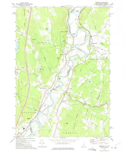 United States Geological Survey Newbury, VT-NH (1973, 24000-Scale) digital map
