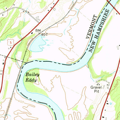 United States Geological Survey Newbury, VT-NH (1973, 24000-Scale) digital map