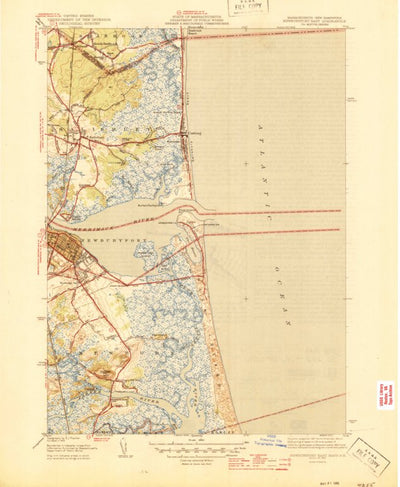United States Geological Survey Newburyport East, MA-NH (1945, 31680-Scale) digital map