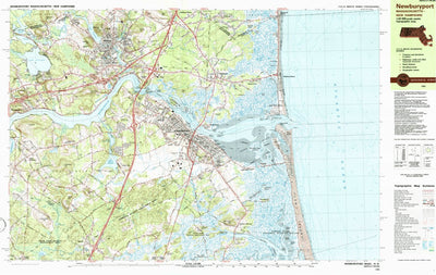 United States Geological Survey Newburyport, MA-NH (1985, 25000-Scale) digital map