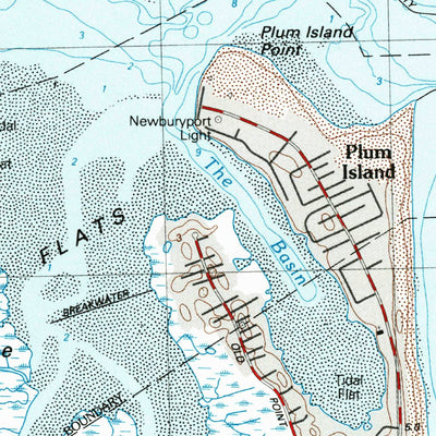 United States Geological Survey Newburyport, MA-NH (1985, 25000-Scale) digital map