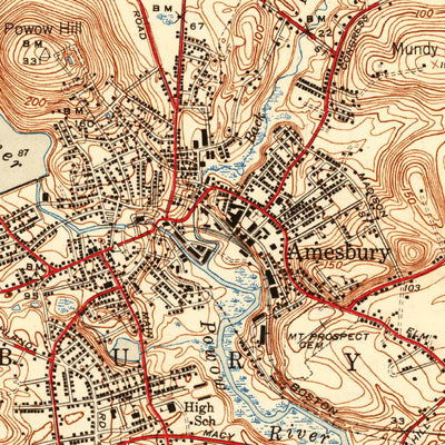 United States Geological Survey Newburyport West, MA-NH (1944, 31680-Scale) digital map