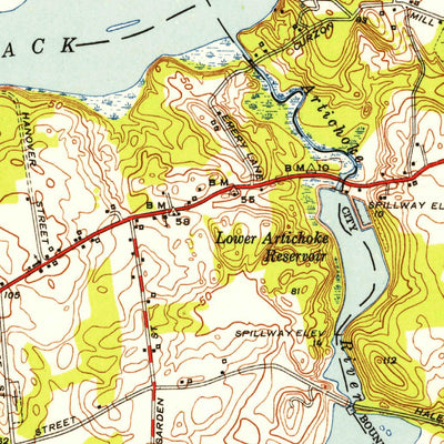 United States Geological Survey Newburyport West, MA-NH (1952, 31680-Scale) digital map