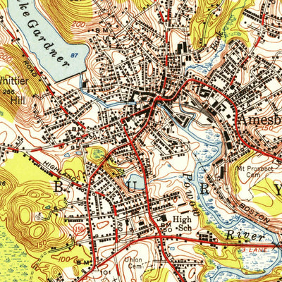 United States Geological Survey Newburyport West, MA-NH (1952, 31680-Scale) digital map