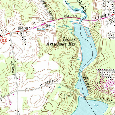 United States Geological Survey Newburyport West, MA-NH (1968, 24000-Scale) digital map