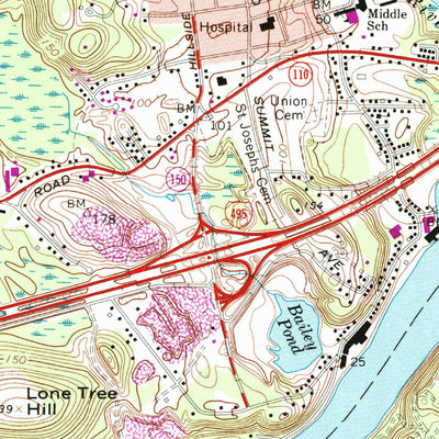 United States Geological Survey Newburyport West, MA-NH (1968, 24000-Scale) digital map