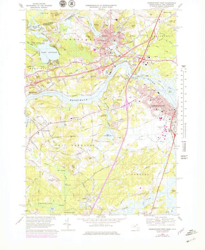 United States Geological Survey Newburyport West, MA-NH (1968, 25000-Scale) digital map
