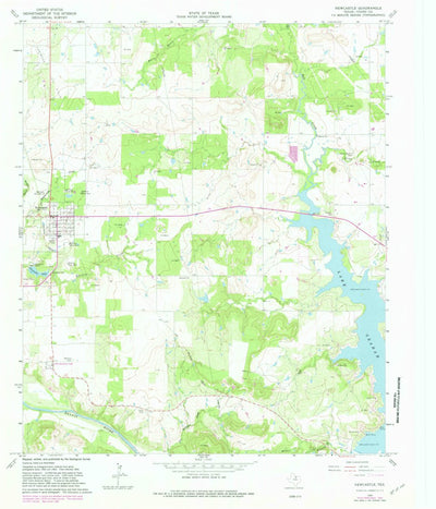 United States Geological Survey Newcastle, TX (1964, 24000-Scale) digital map