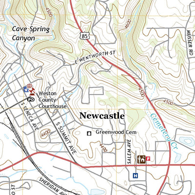 United States Geological Survey Newcastle, WY (2021, 24000-Scale) digital map