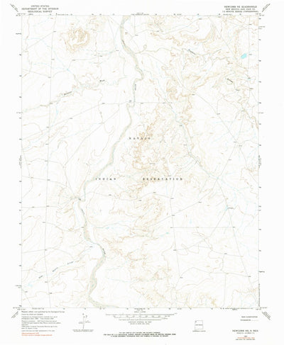 United States Geological Survey Newcomb NE, NM (1966, 24000-Scale) digital map