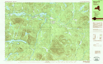United States Geological Survey Newcomb, NY (1989, 25000-Scale) digital map