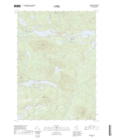 United States Geological Survey Newcomb, NY (2023, 24000-Scale) digital map