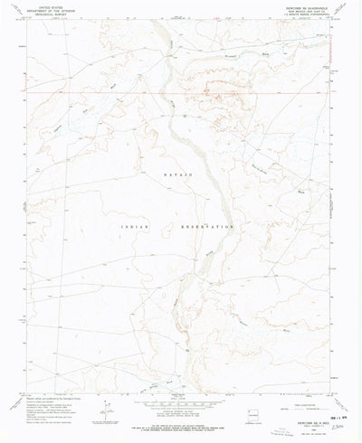 United States Geological Survey Newcomb SE, NM (1966, 24000-Scale) digital map