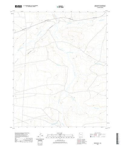 United States Geological Survey Newcomb SE, NM (2020, 24000-Scale) digital map