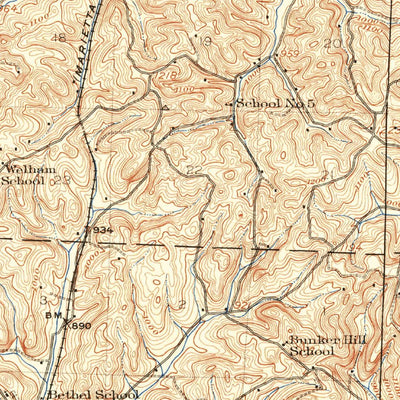 United States Geological Survey Newcomerstown, OH (1911, 62500-Scale) digital map