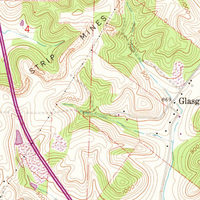 United States Geological Survey Newcomerstown, OH (1961, 24000-Scale) digital map
