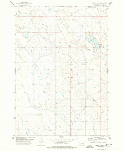 United States Geological Survey Newell Lake, SD (1977, 24000-Scale) digital map