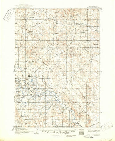 United States Geological Survey Newell, SD (1913, 125000-Scale) digital map
