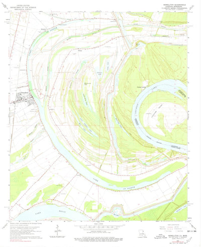 United States Geological Survey Newellton, LA-MS (1963, 24000-Scale) digital map