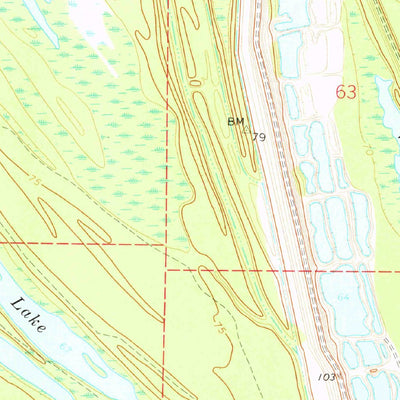 United States Geological Survey Newellton, LA-MS (1963, 24000-Scale) digital map