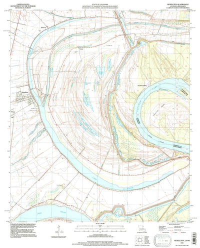 United States Geological Survey Newellton, LA-MS (1994, 24000-Scale) digital map