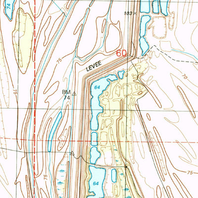 United States Geological Survey Newellton, LA-MS (1994, 24000-Scale) digital map