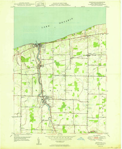 United States Geological Survey Newfane, NY (1950, 24000-Scale) digital map