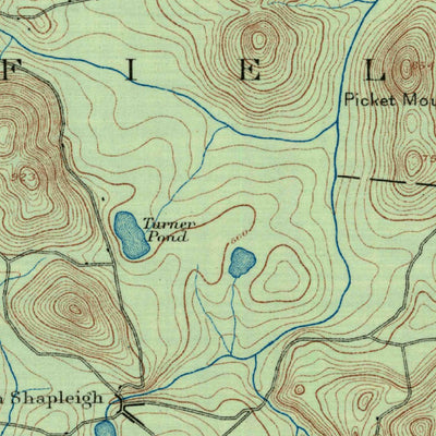 United States Geological Survey Newfield, ME-NH (1891, 62500-Scale) digital map