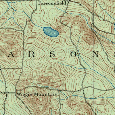 United States Geological Survey Newfield, ME-NH (1891, 62500-Scale) digital map