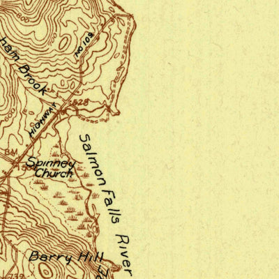 United States Geological Survey Newfield, ME-NH (1933, 48000-Scale) digital map