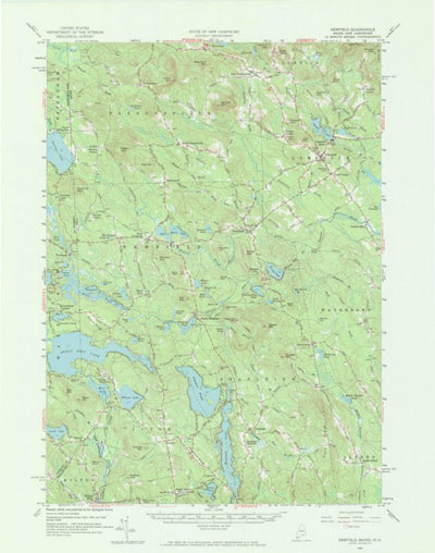 United States Geological Survey Newfield, ME-NH (1958, 62500-Scale) digital map
