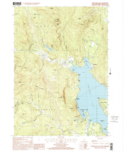 United States Geological Survey Newfound Lake, NH (1998, 24000-Scale) digital map