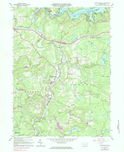 United States Geological Survey Newfoundland, PA (1966, 24000-Scale) digital map