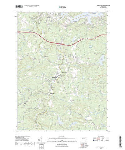 United States Geological Survey Newfoundland, PA (2023, 24000-Scale) digital map