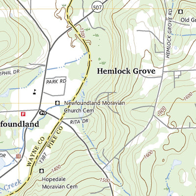 United States Geological Survey Newfoundland, PA (2023, 24000-Scale) digital map