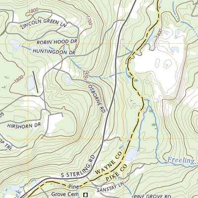 United States Geological Survey Newfoundland, PA (2023, 24000-Scale) digital map