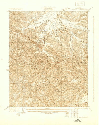 United States Geological Survey Newhall, CA (1929, 24000-Scale) digital map