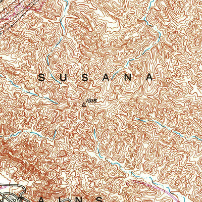 United States Geological Survey Newhall, CA (1952, 24000-Scale) digital map