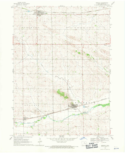 United States Geological Survey Newhall, IA (1968, 24000-Scale) digital map