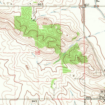 United States Geological Survey Newhall, IA (1968, 24000-Scale) digital map
